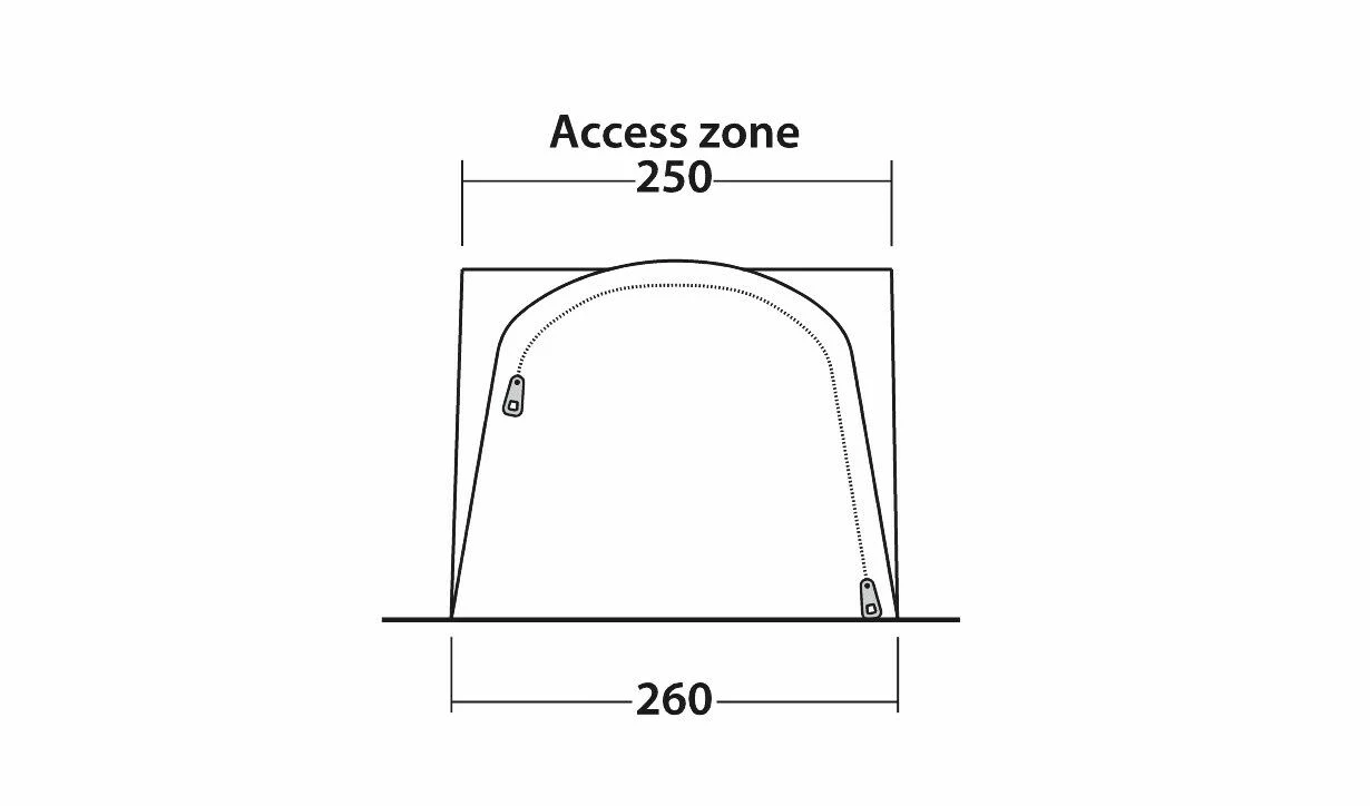 Outwell Newburg 160 Poled Drive Away Awning - Image 4