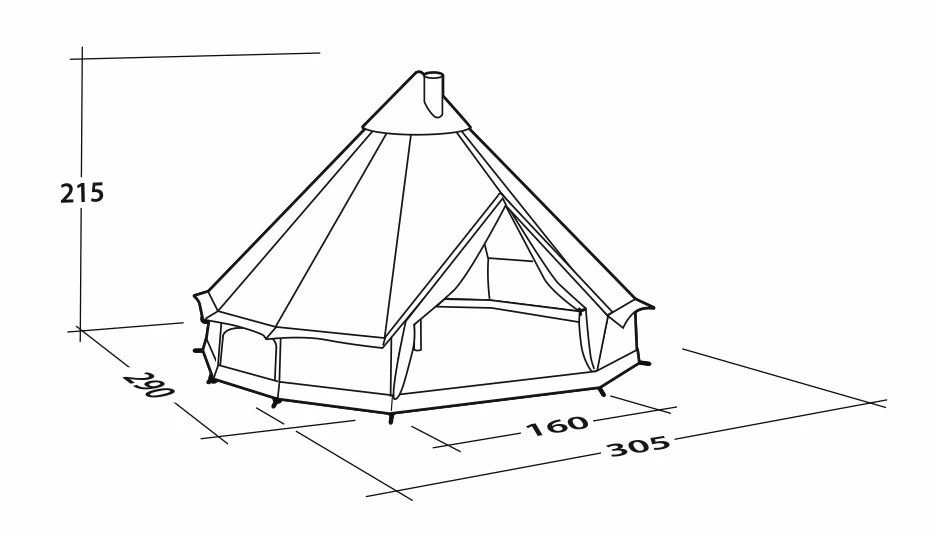 Robens Klondike S Tipi Tent (2022) - Image 5