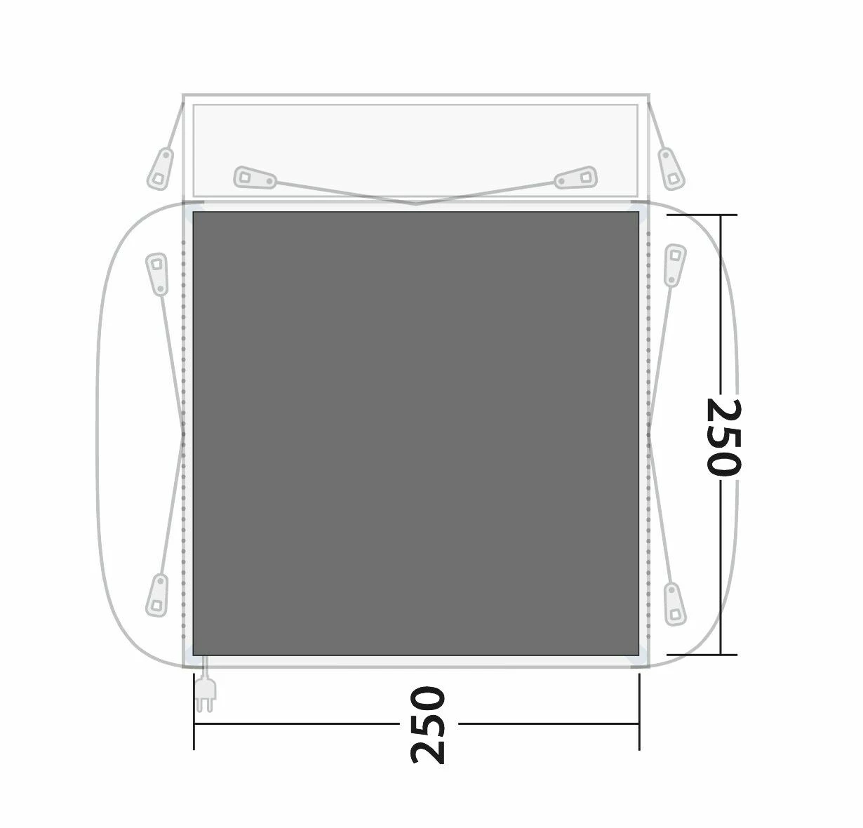 Outwell Milestone / Bremburg Footprint Groundsheet - Image 2