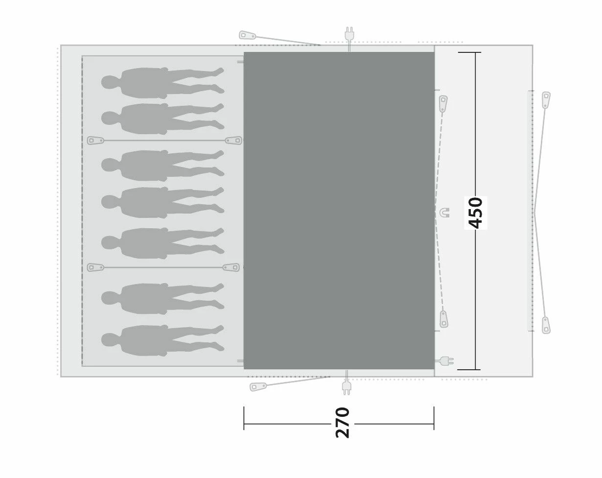 Outwell Vermont 7PE Flat Woven Carpet - Image 2