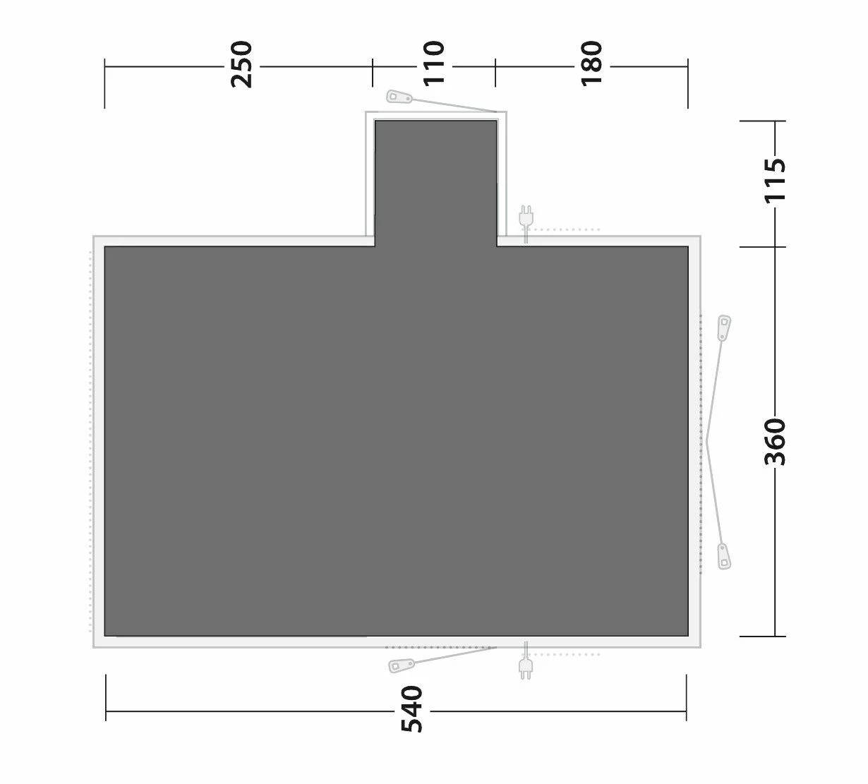 Outwell Montana 6PE Footprint Groundsheet - Image 2