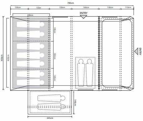 Outdoor Revolution Airedale 7.0SE Tent Bundle (2023) - Image 3