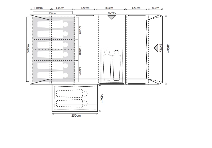 Outdoor Revolution Airedale 6.0SE Tent (2023) - Image 2
