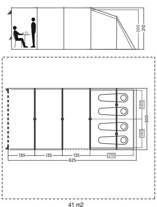 Coleman Castle Pines 4L Blackout Tent (2022) - Image 3