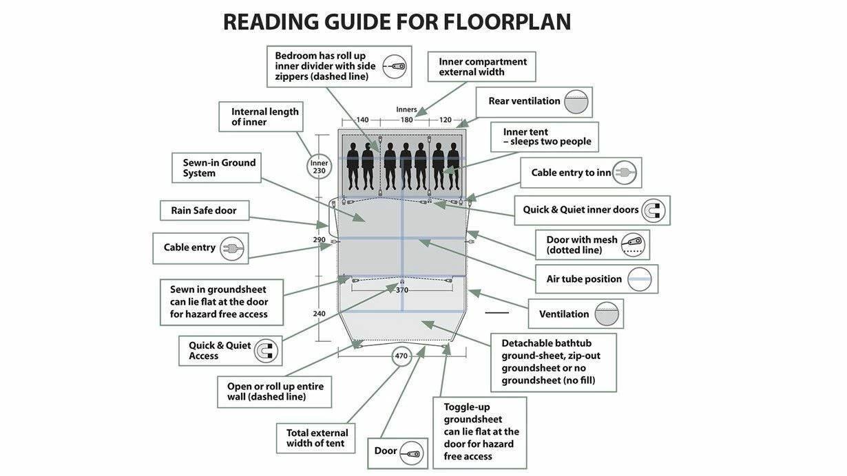 Outwell Oakdale 5PA Tent (2023) - Image 6