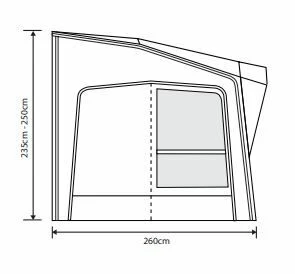 Outdoor Revolution Esprit Pro X 330 Premium Caravan Air Awning - Image 2