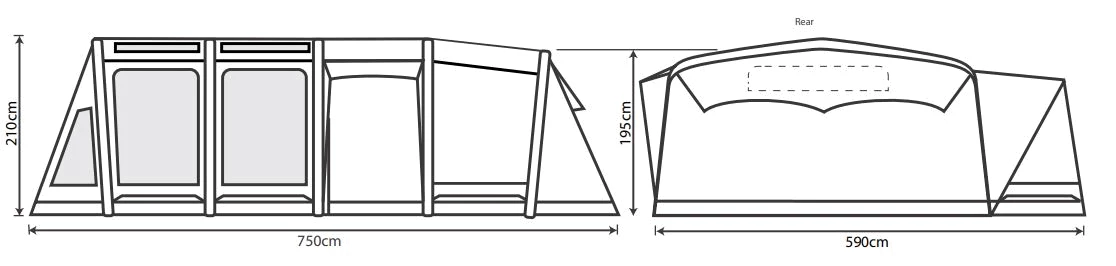Outdoor Revolution Kalahari PC 7.0 Tent (2022) - Image 4