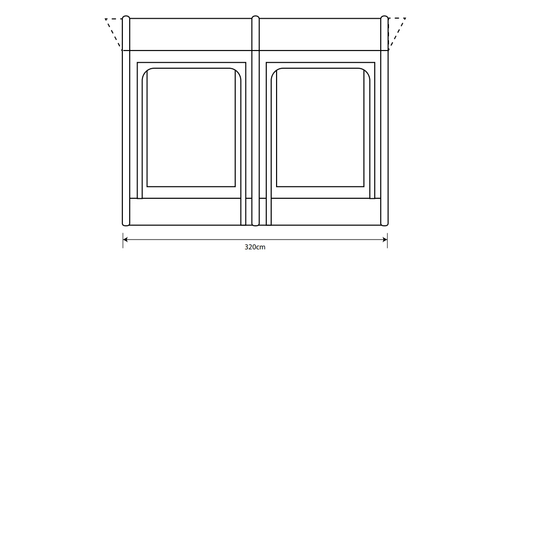Outdoor Revolution Sportlite Air 320L Motorhome Awning (250 - 265cm) - Image 6