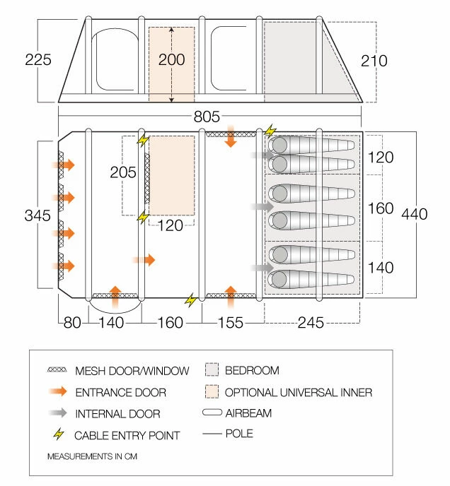 Vango Anantara IV TC 650xl Air Tent (2023) - Image 3