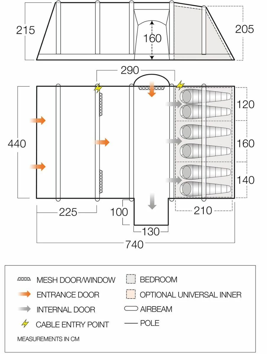 Vango Rome II Air 650XL Tent Package (2023) - Image 4
