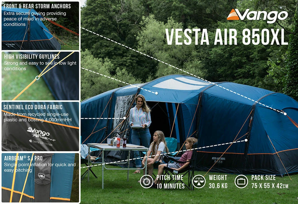 Vango Vesta Air 850xl Tent (2023) Bundle - Image 8